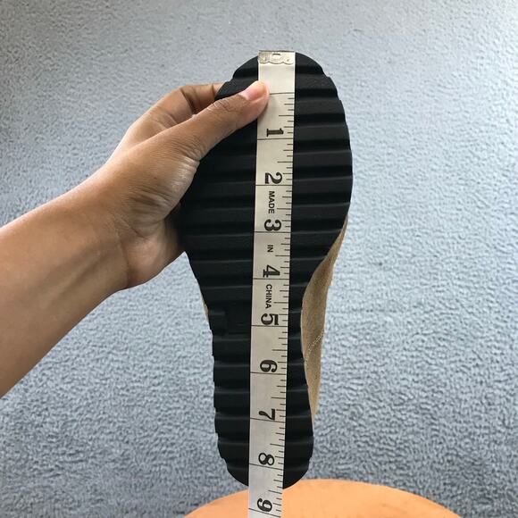 UGG Pax Waterproof Chipmunk Brown Leather Wedge Booties - Picture 9 of 15